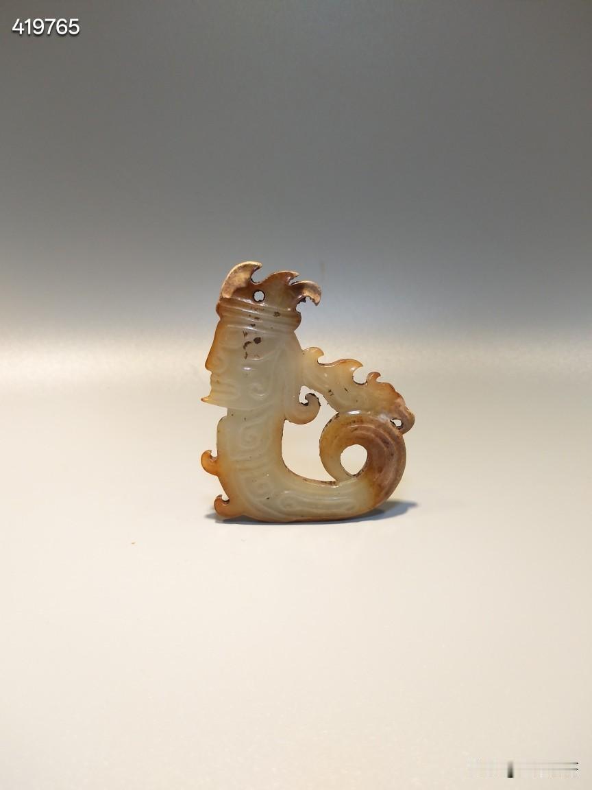 人型玉佩饰
流行于:商周
和田玉红沁