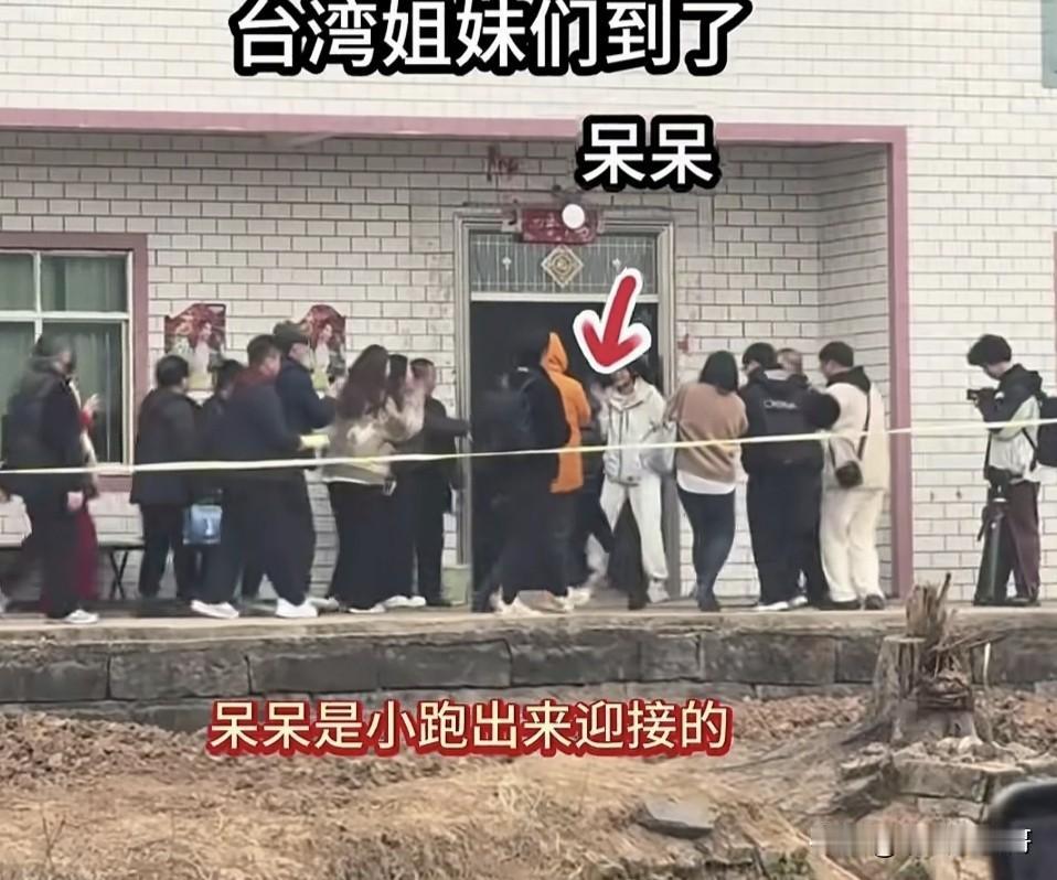 我觉得呆呆小跑出来迎接台湾姐妹的这一幕，完全可以载入合川县志了，这也说明大势所趋