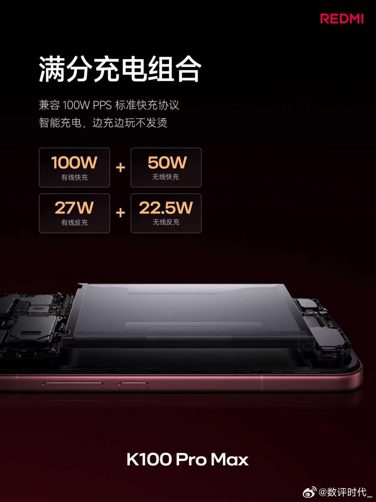K100 Pro Max 满分旗舰更要有满分体验！9070mAh 大电池，搭配满