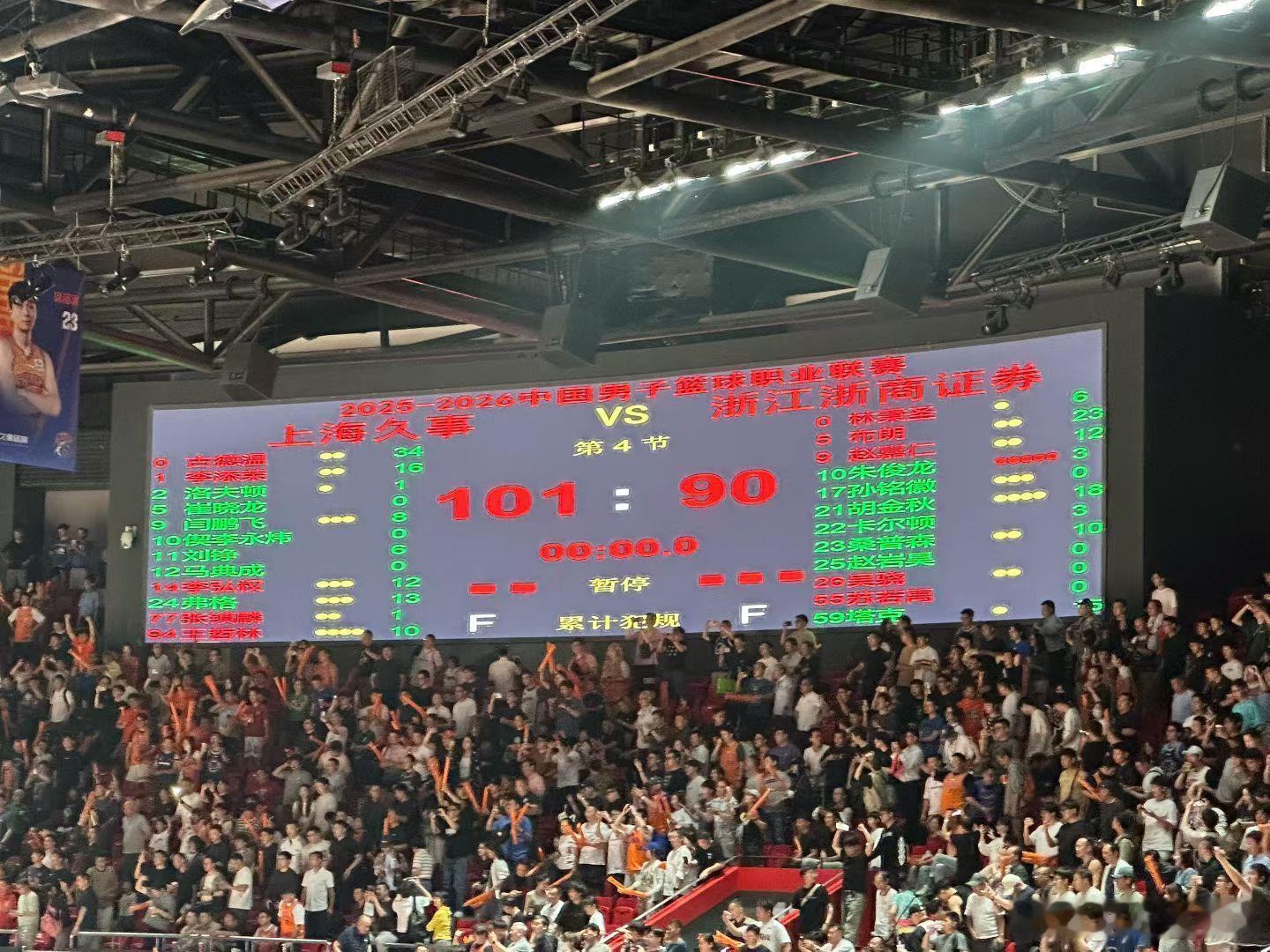 总决赛G1，101:90，让了对手两个主力外援，还是照样干死他们10分+迈着冠军