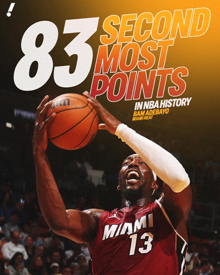 与科比81分谁更难？纯刷分与逆转差距甚大

3月11日，阿德巴约在面对奇才的比赛