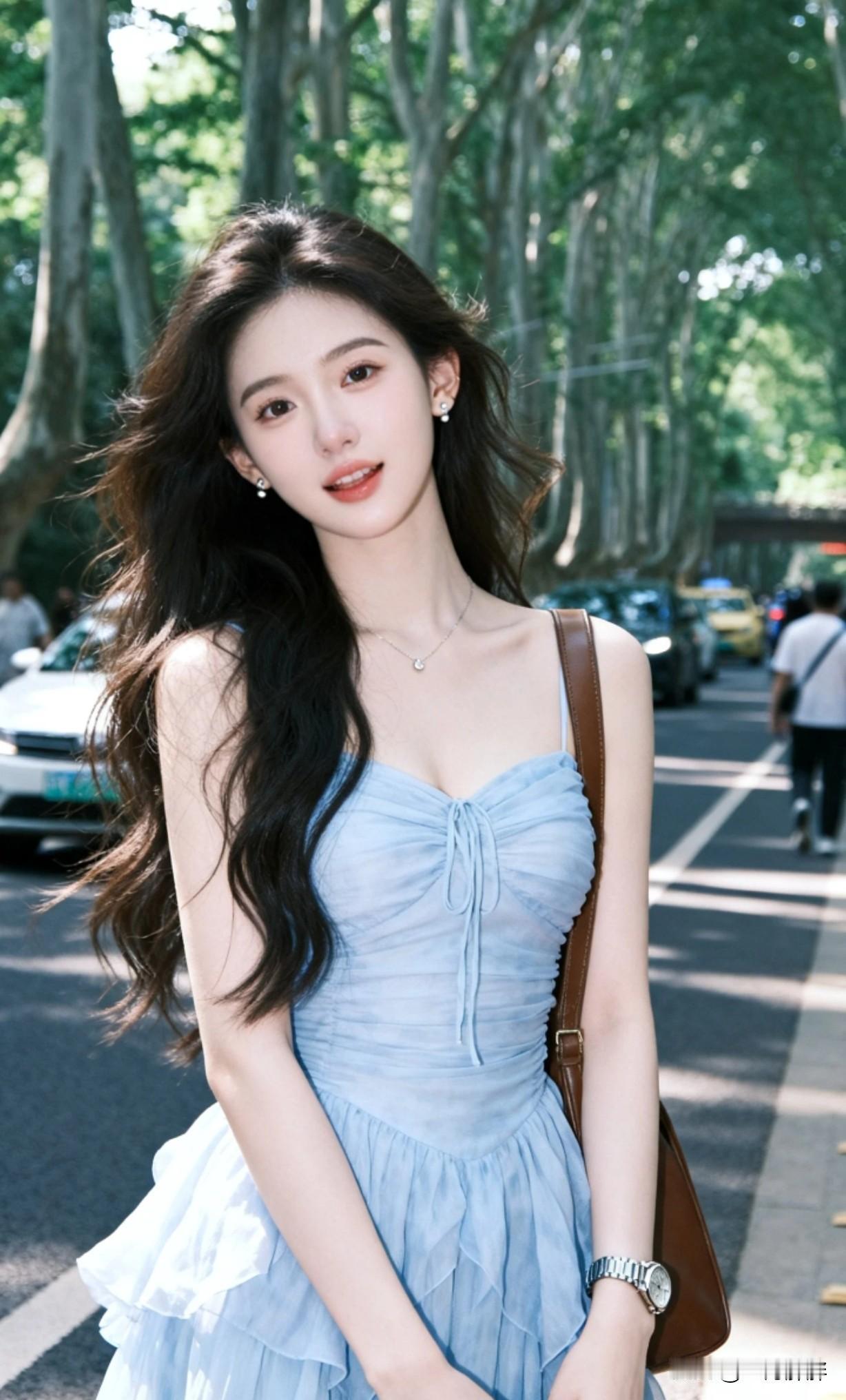 阳光明媚的午后，漫步在绿树成荫的街道，感受生活的美好。
