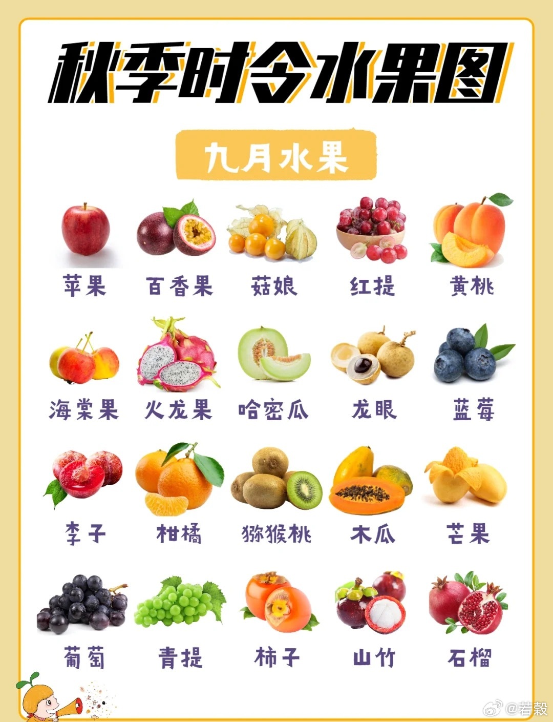秋季时令水果图 ​​​