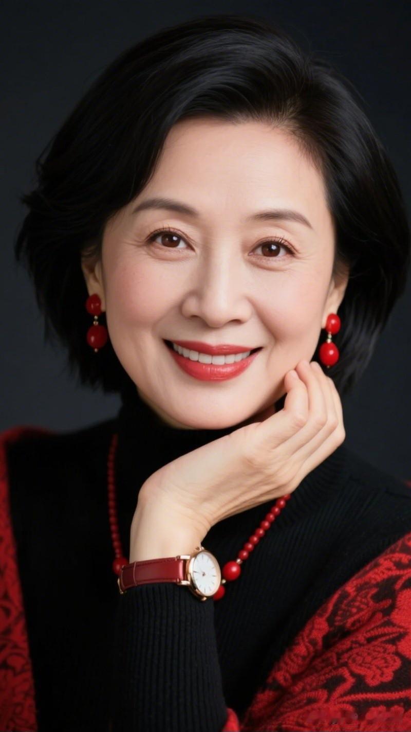优雅气质，红黑相间，时尚穿搭，尽显魅力！