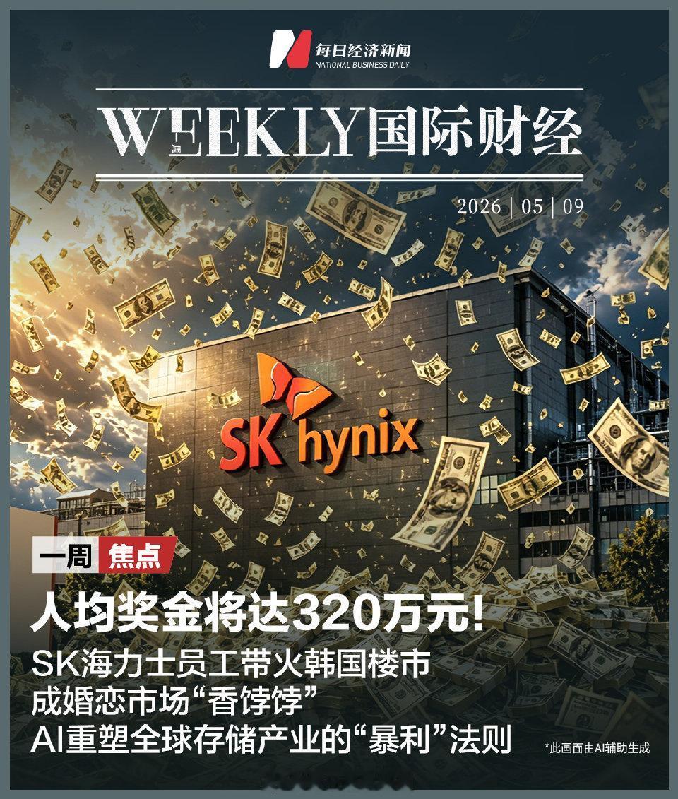 太炸裂！SK海力士今年人均奖金或达320万，打工人看懵了
 
近期半导体行业爆出