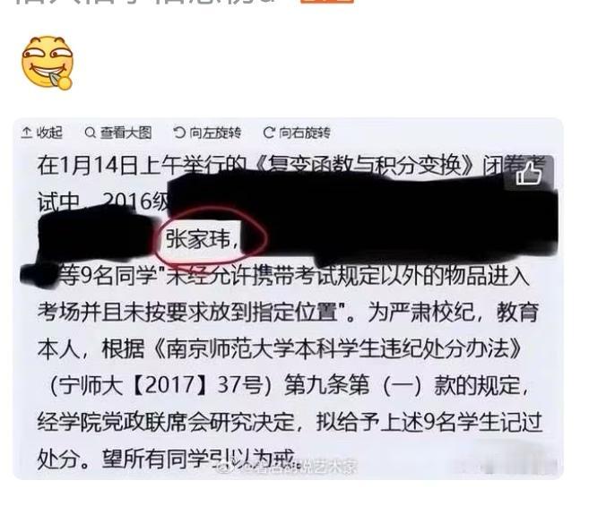 张凌赫记过处分是真的吗