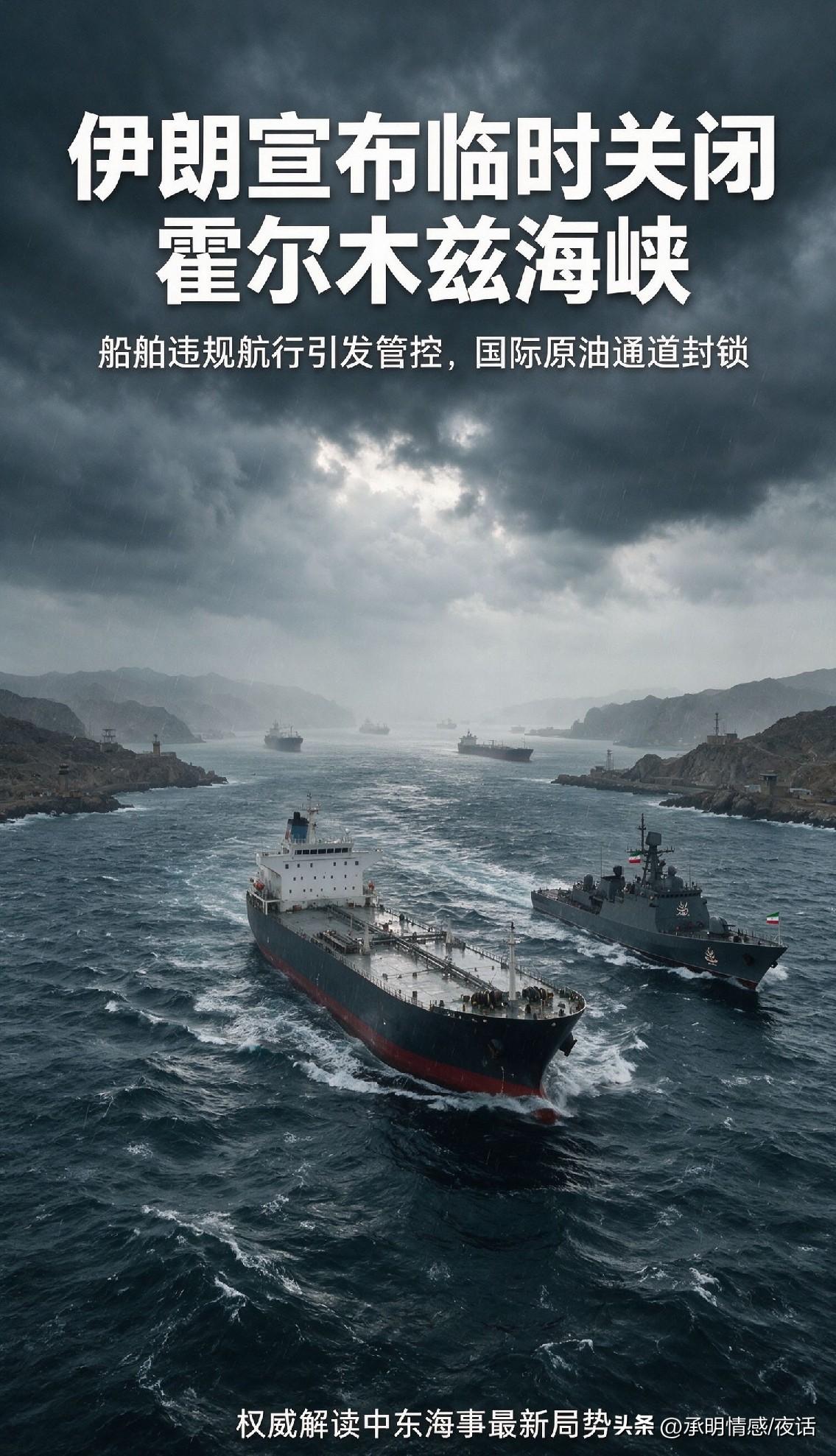  权威快讯：伊朗革命卫队宣布临时关闭霍尔木兹海峡，违规船舶遭警告射击

据新华社