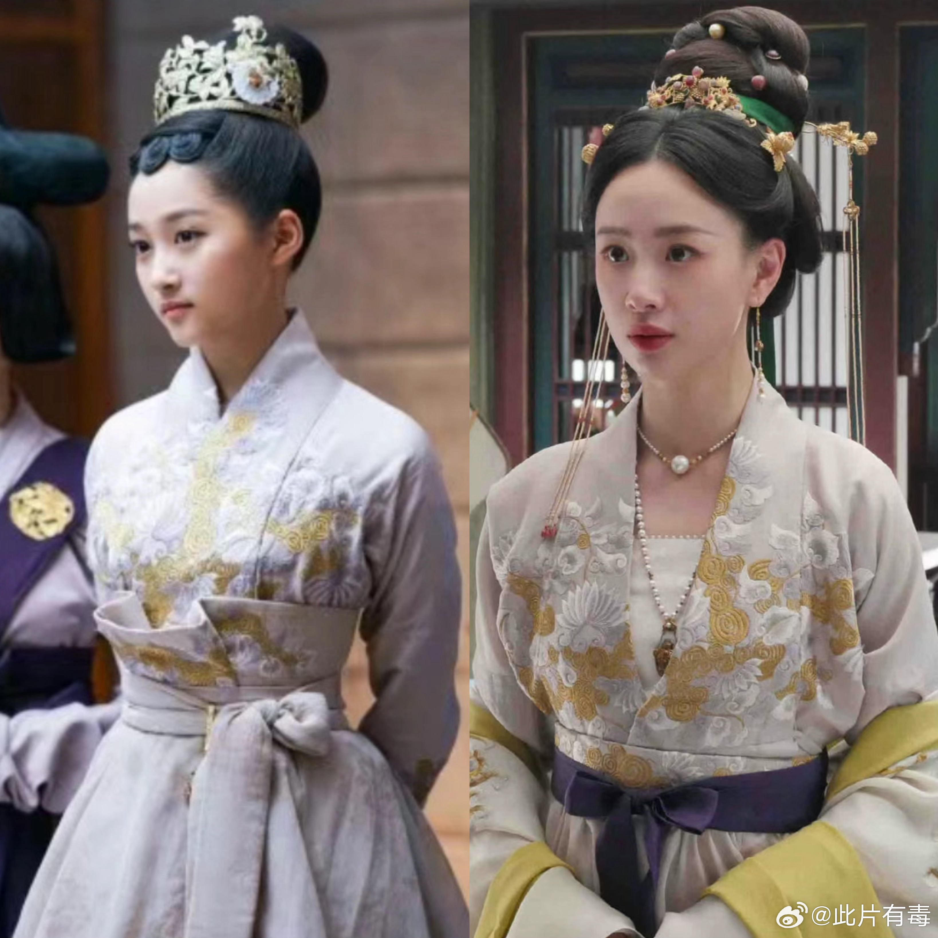 细心的网友发现#凤囚凰# 关晓彤的衣服改了改穿在了#墨雨云间# 李梦身上，#皓澜