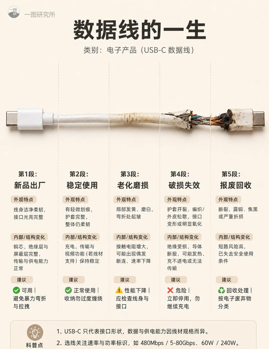 一根数据线，里面居然藏了这么多层？😳
每天插拔好几次的数据线，你真的了解它吗？
