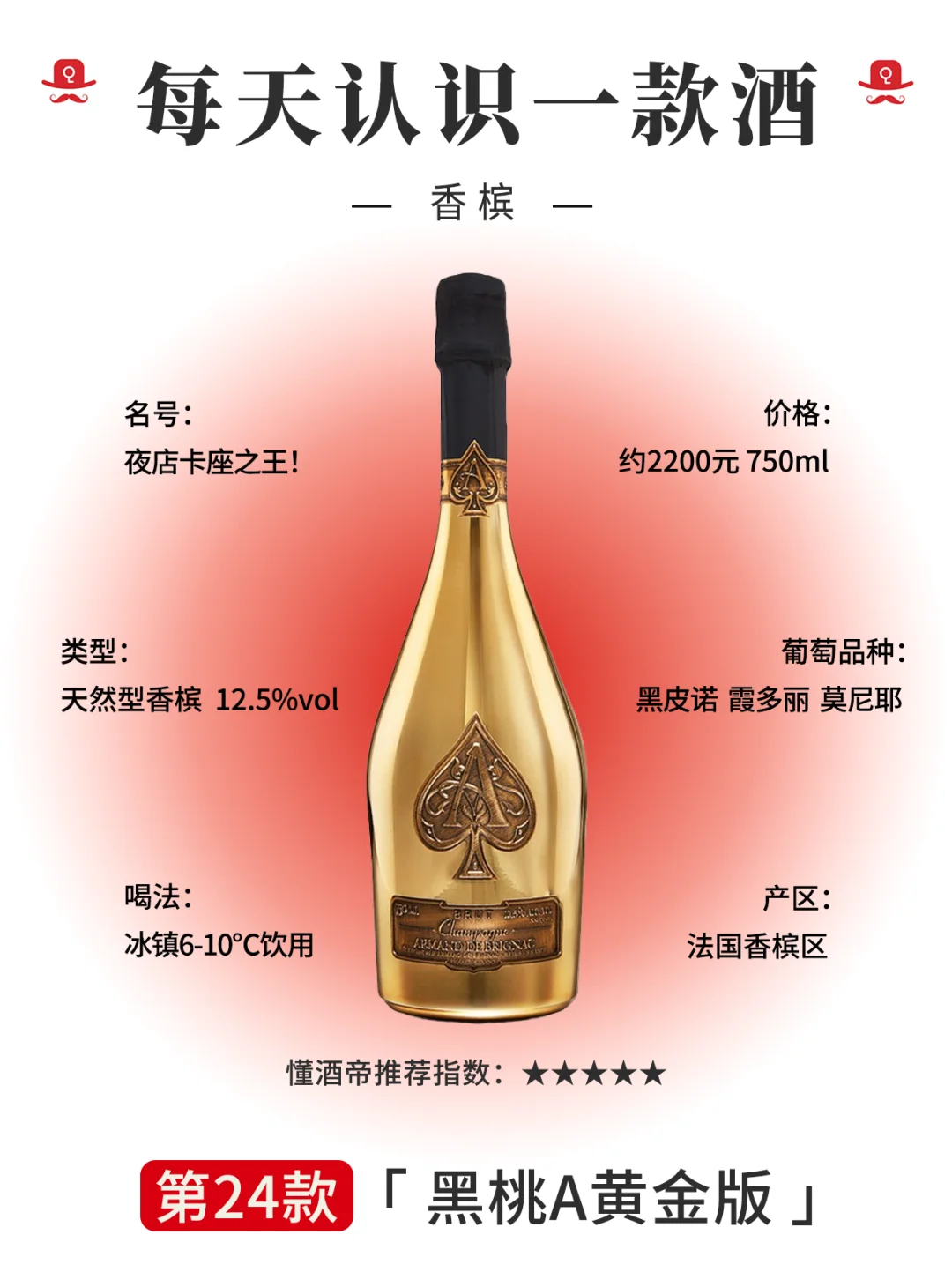 每天认识一款酒〡黑桃A🍾：夜店神酒🏆