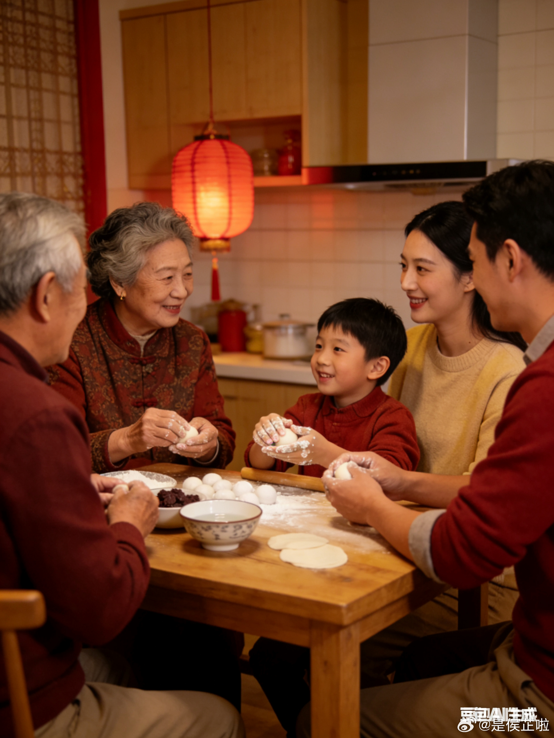 元宵节到了要吃元宵喽您开始包元宵了吗过个有AI年春节AI美食春节摄影大赛春节AI