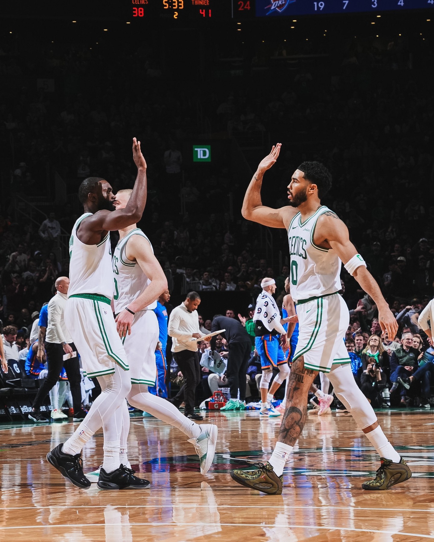 凯尔特人119-109复仇雷霆😎杰伦31分8板8助2断塔图姆19分12板7助3