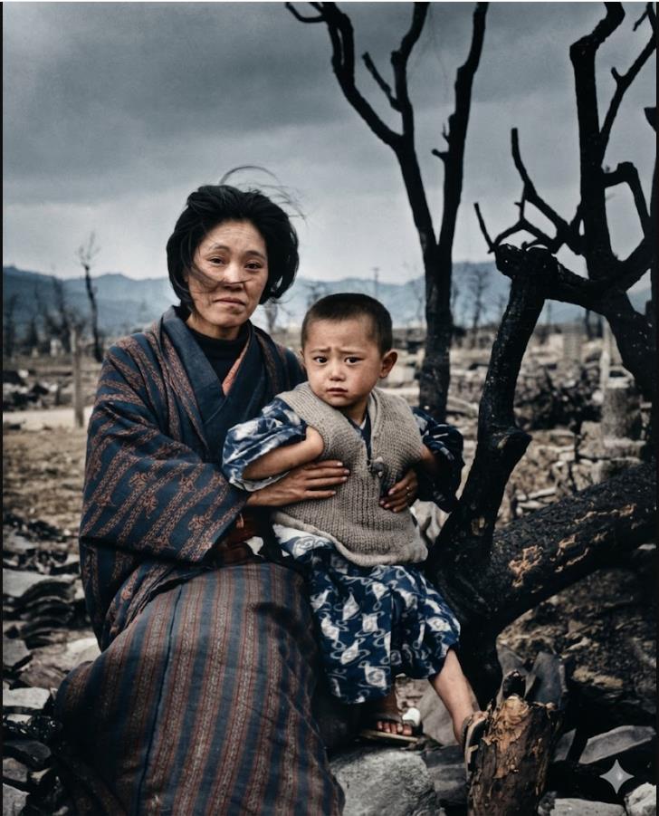 1945年8月6日，二战末期，美军在广岛投下代号小男孩的原子弹。爆炸瞬间摧毁广岛