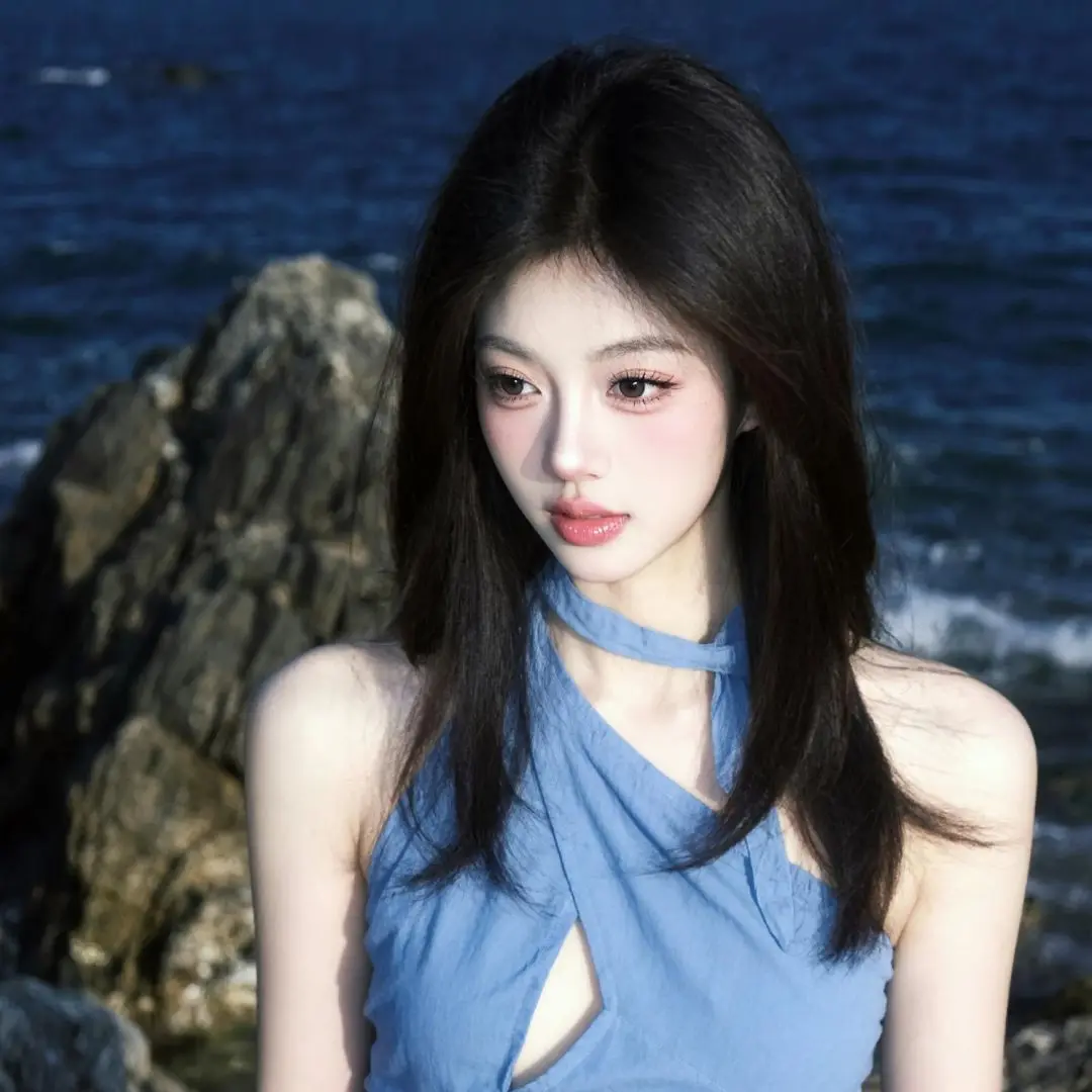 AI海畔清冷写真 ai创作