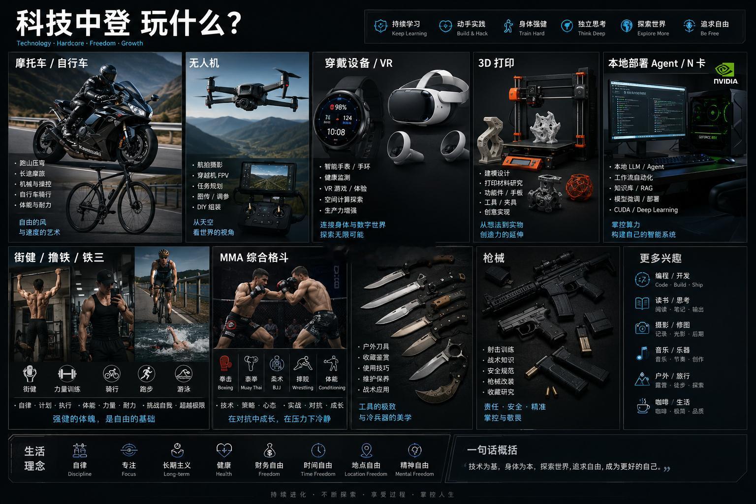 科技中登玩什么？摩托车 /自行车无人机 穿戴设备/VR3D打印本地部署 Agen