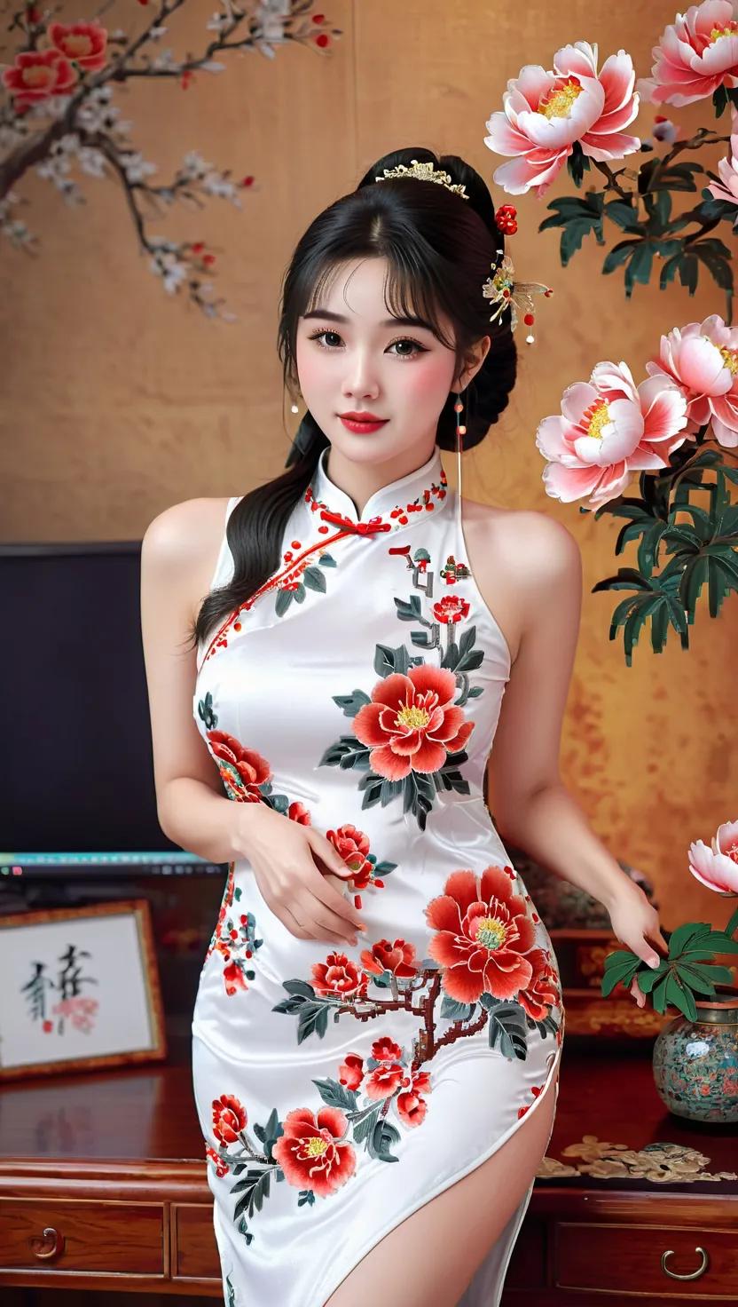 华服美裙，展现你的优雅。#靓妹倩影分享# #分享美女倩影# #美女秀往伯余生# 