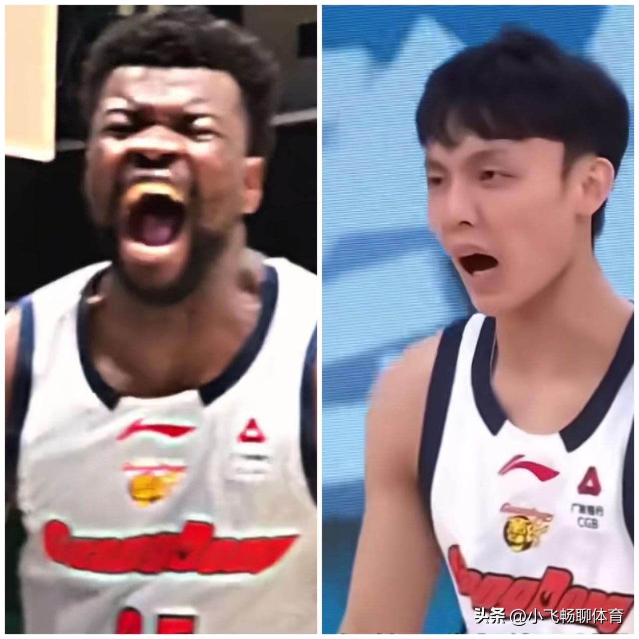 阿祖布克首先即便有缺点也是能接受，广东等这个强硬内线等了两年，期待他与徐杰的配合