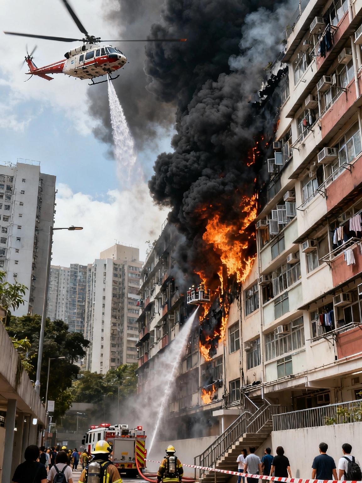 广东救援车驰援香港火灾这事儿真让人暖心！我朋友在广州做志愿者，半夜给我发消息，说