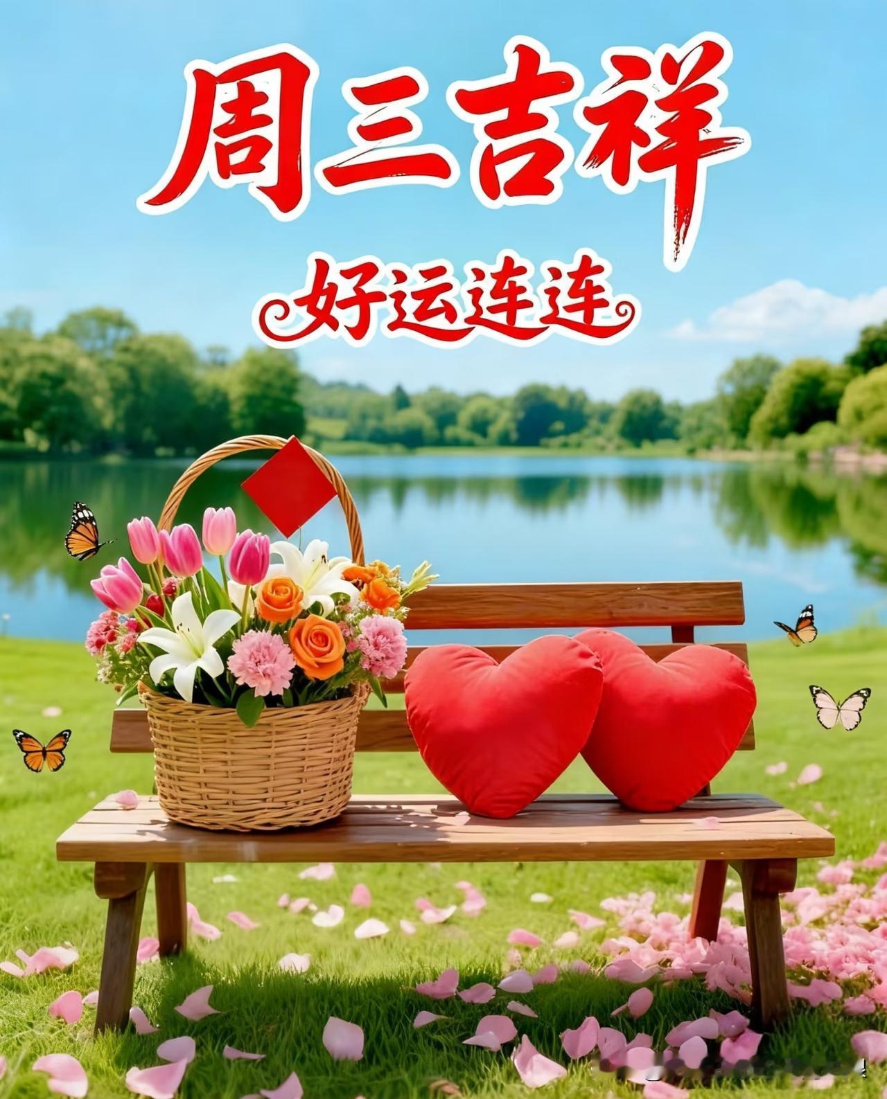 周三早上好🌷
周程过半，继续向阳而行。愿看淡烦恼，稳住节奏，身体健康，万事皆顺