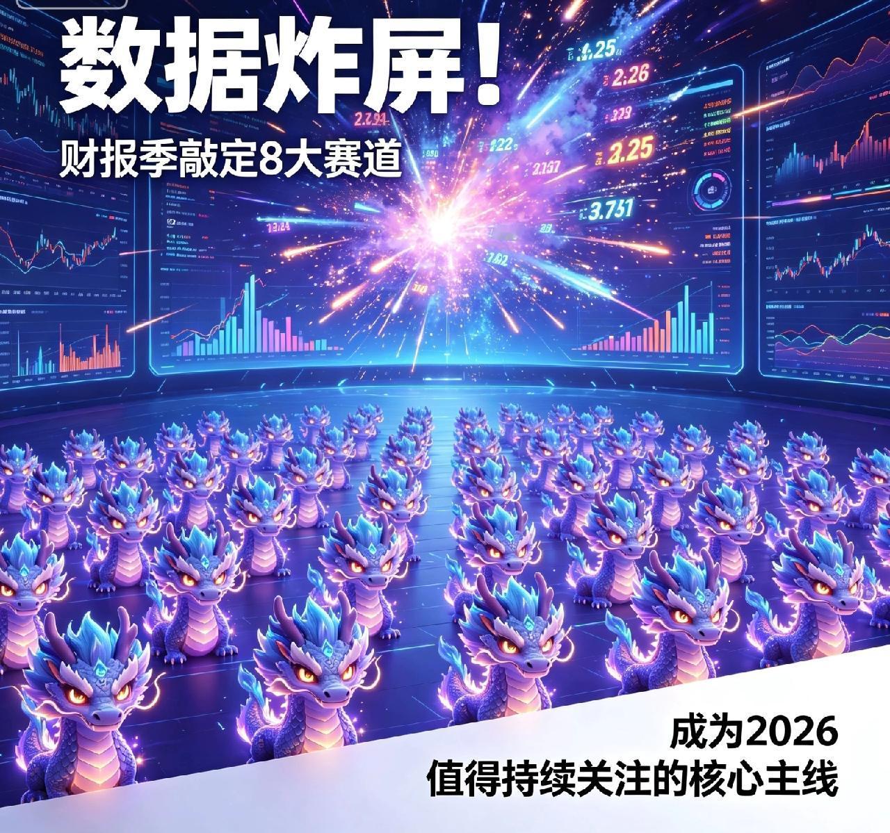 [招财进宝]  数据炸屏！财报季敲定8大赛道，百余只龙头锁定全年方向，成为202