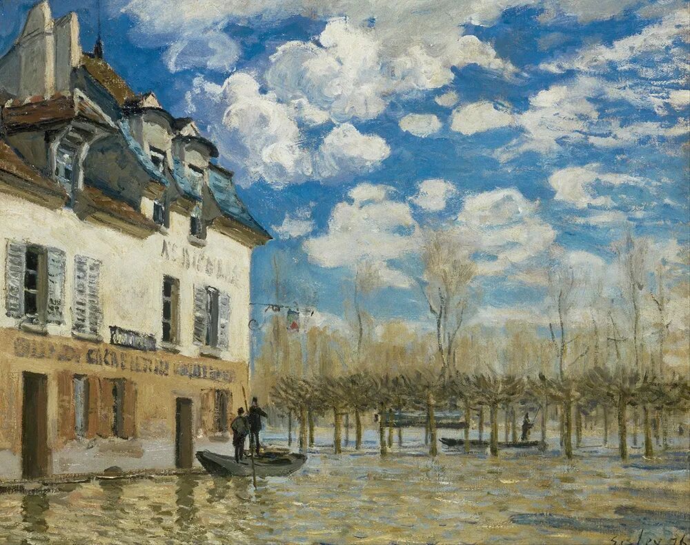 印象派画家阿尔弗雷德·西斯莱Alfred Sisley（1839—1899）的作