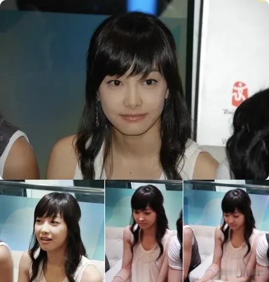 不得不感叹明星的外形真的还是先天优势明显，宋茜即使在婴儿肥时期全身都有肉感但在合