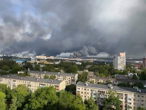 整个莫斯科，爆炸形成巨大黑烟压城！莫斯科正在遭到879年建城史最严重打击之一！莫