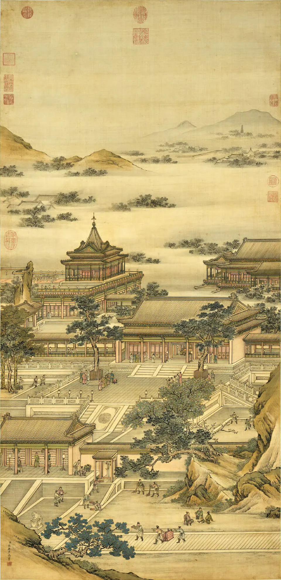清 张廷彦 中秋佳庆轴