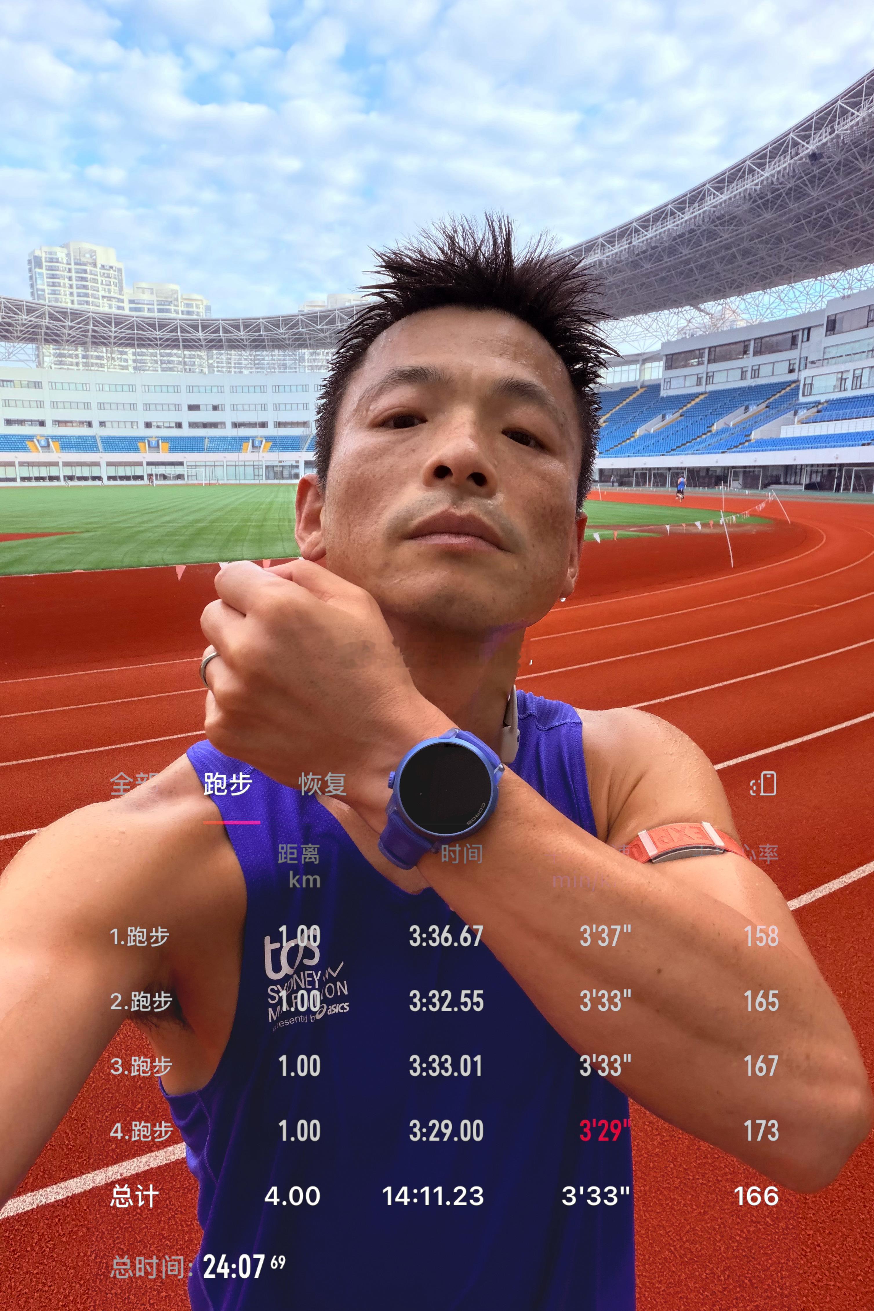 跑步[超话]  4个1K呼吸的全是烟油的味道 ​​​