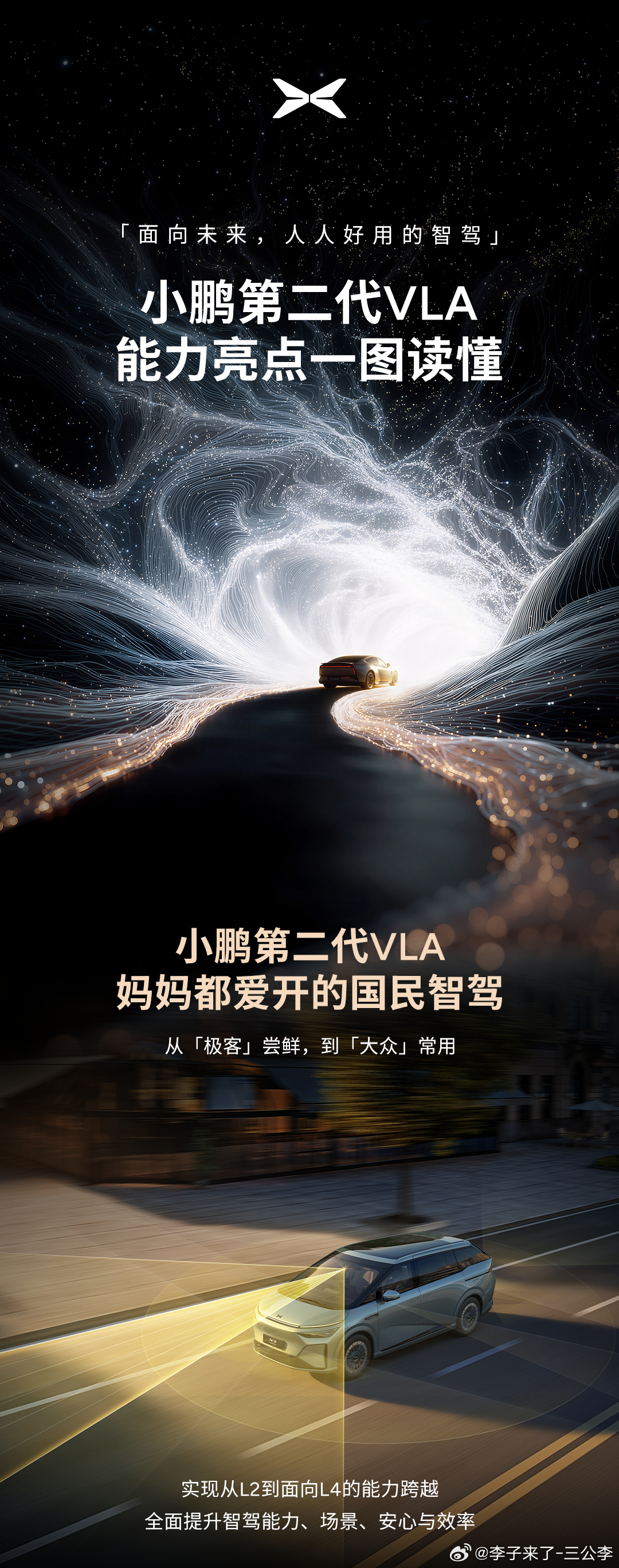 昨天小鹏发布会干货拉满，第二代VLA智驾迎来重大升级，端到端直接决策，延迟压至8