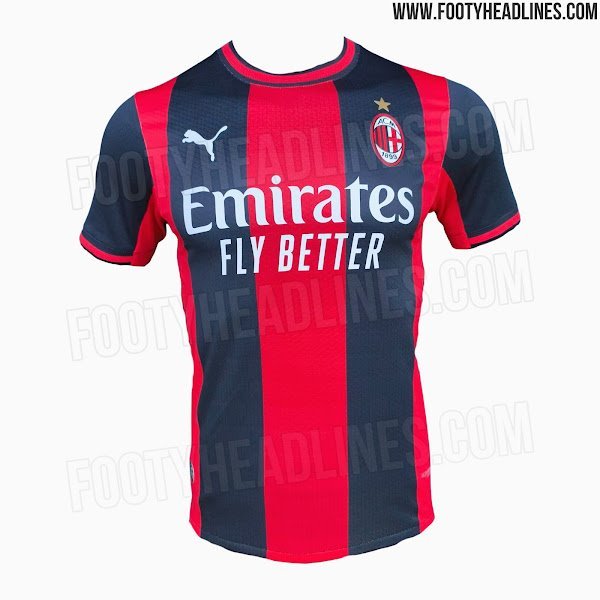 AC米兰 下赛季主场球衣谍照。sempremilan