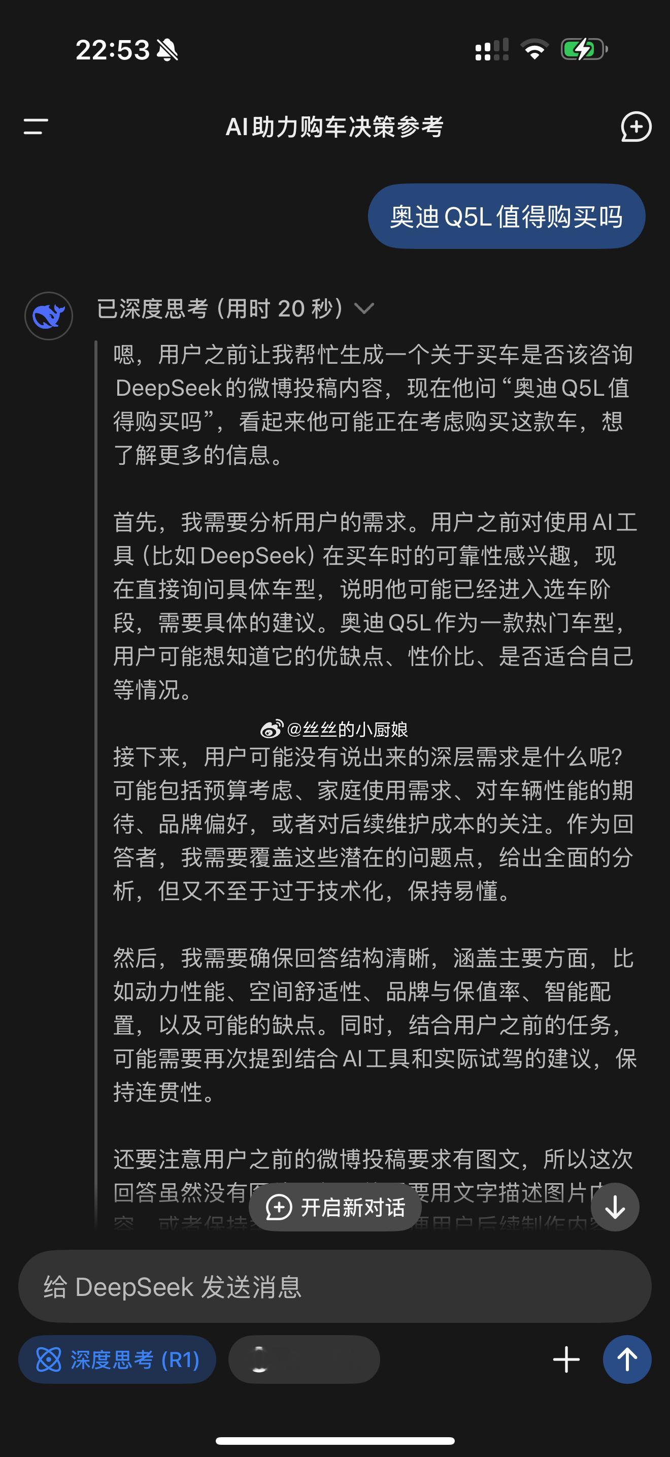 买车问DeepSeek靠谱吗汽场全开 🤖当AI遇上方向盘，买车咨询新姿势get