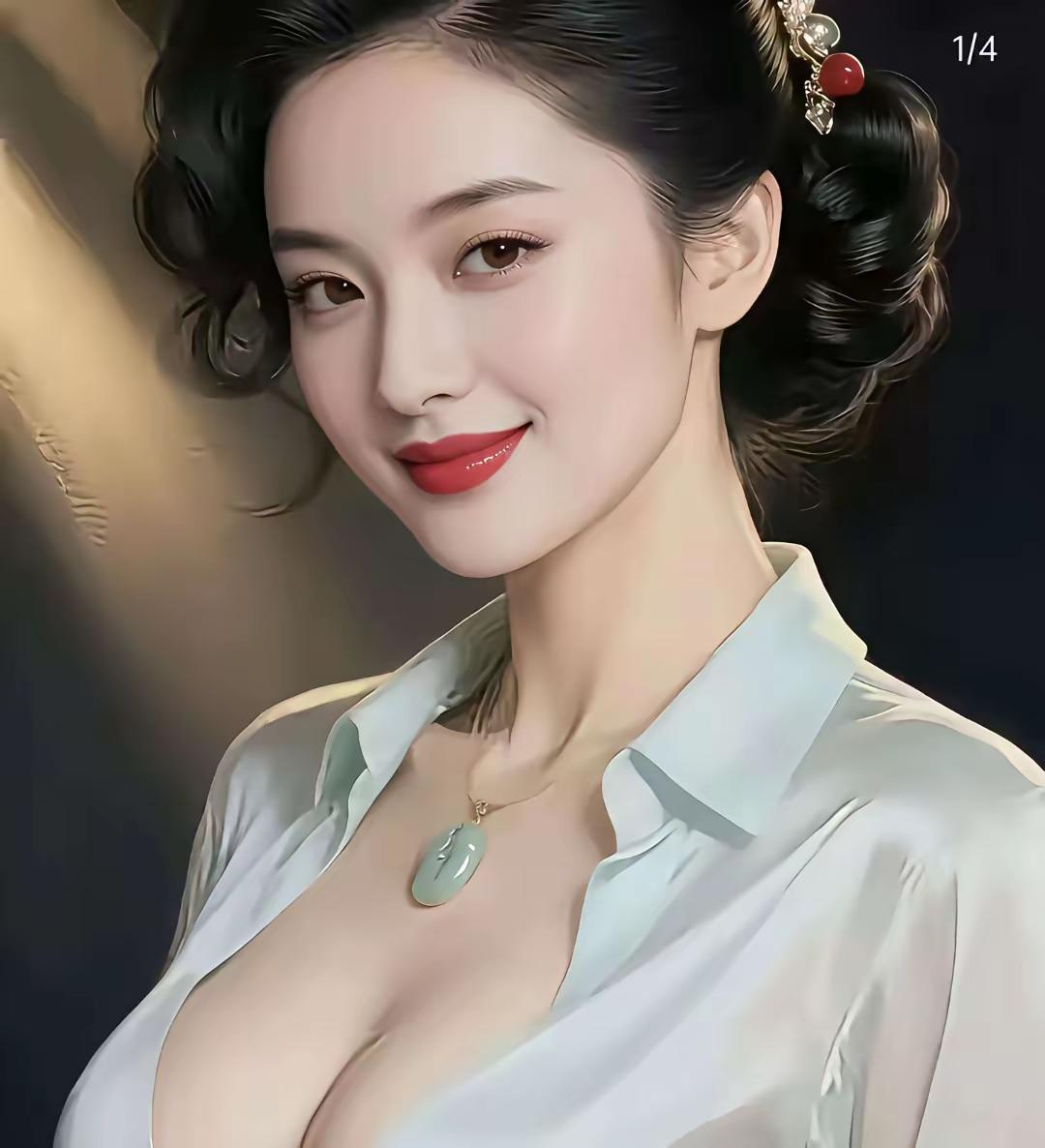 红妆美人笑，玉佩映秋光。