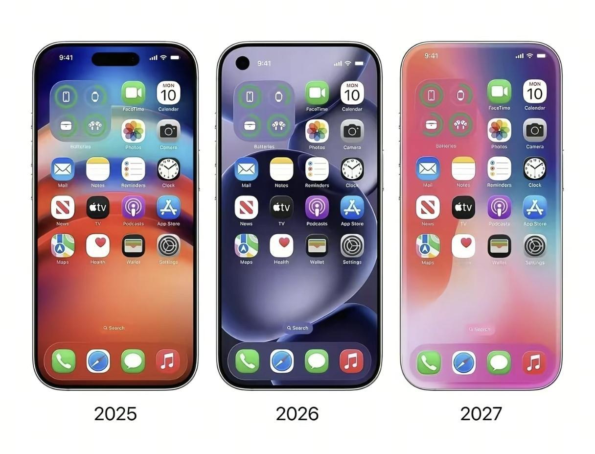 苹果屏下3D蓄势待发
没有iPhone19只有iPhone20
2026苹果会推