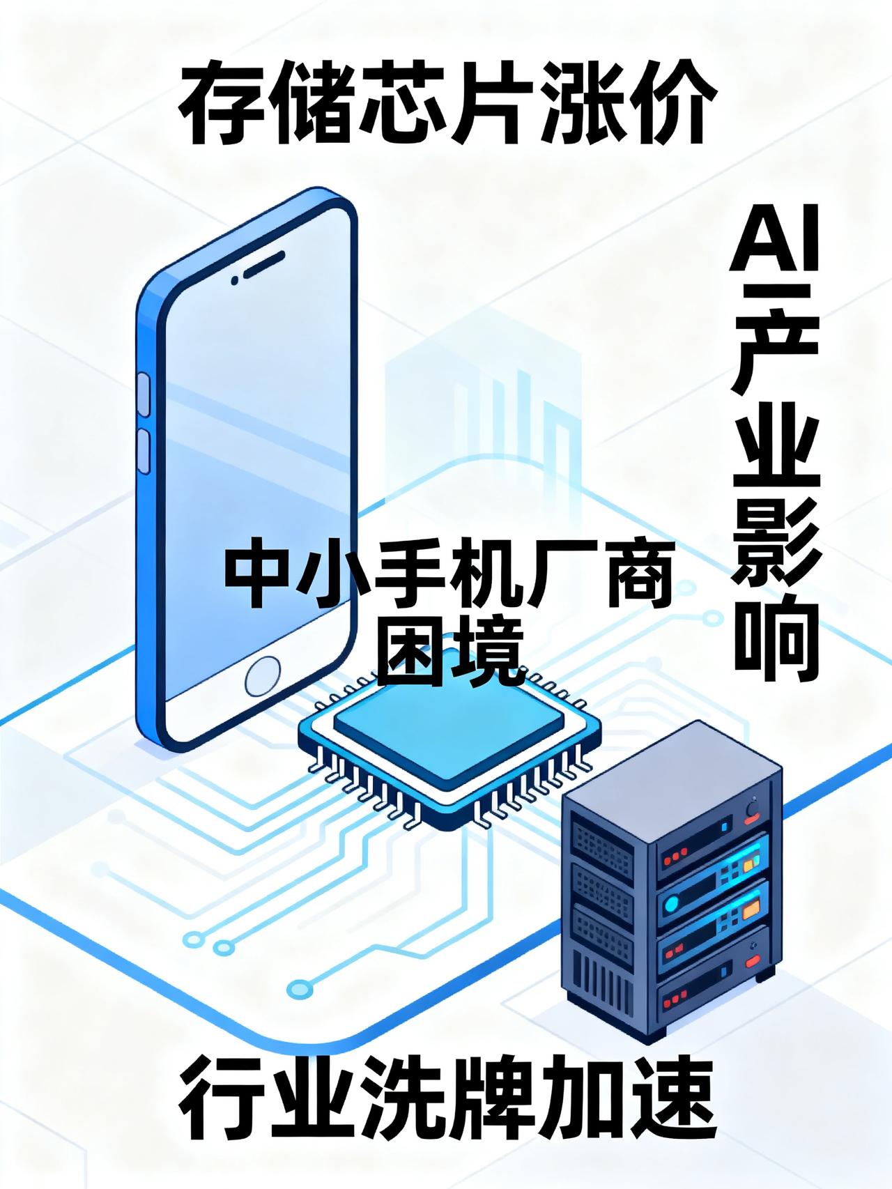 内存比手机还贵，中小厂商最难受
涨超80%还在一路猛涨！一台卖2000块的手机，
