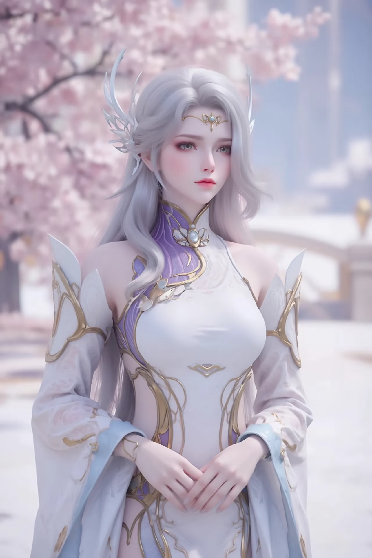 斗破苍穹  玄衣【高清美图】白发玄姨，别有一番魅力！ 