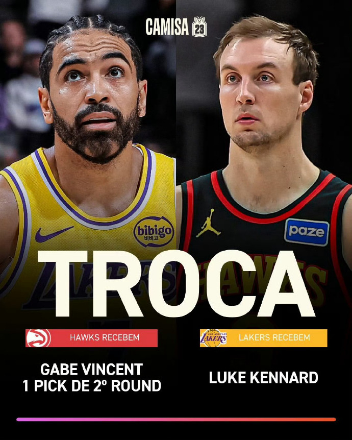 交易市场上，湖人唯一的一笔用文森特+次轮签，换来了肯纳德这次看看湖人是不是再次会