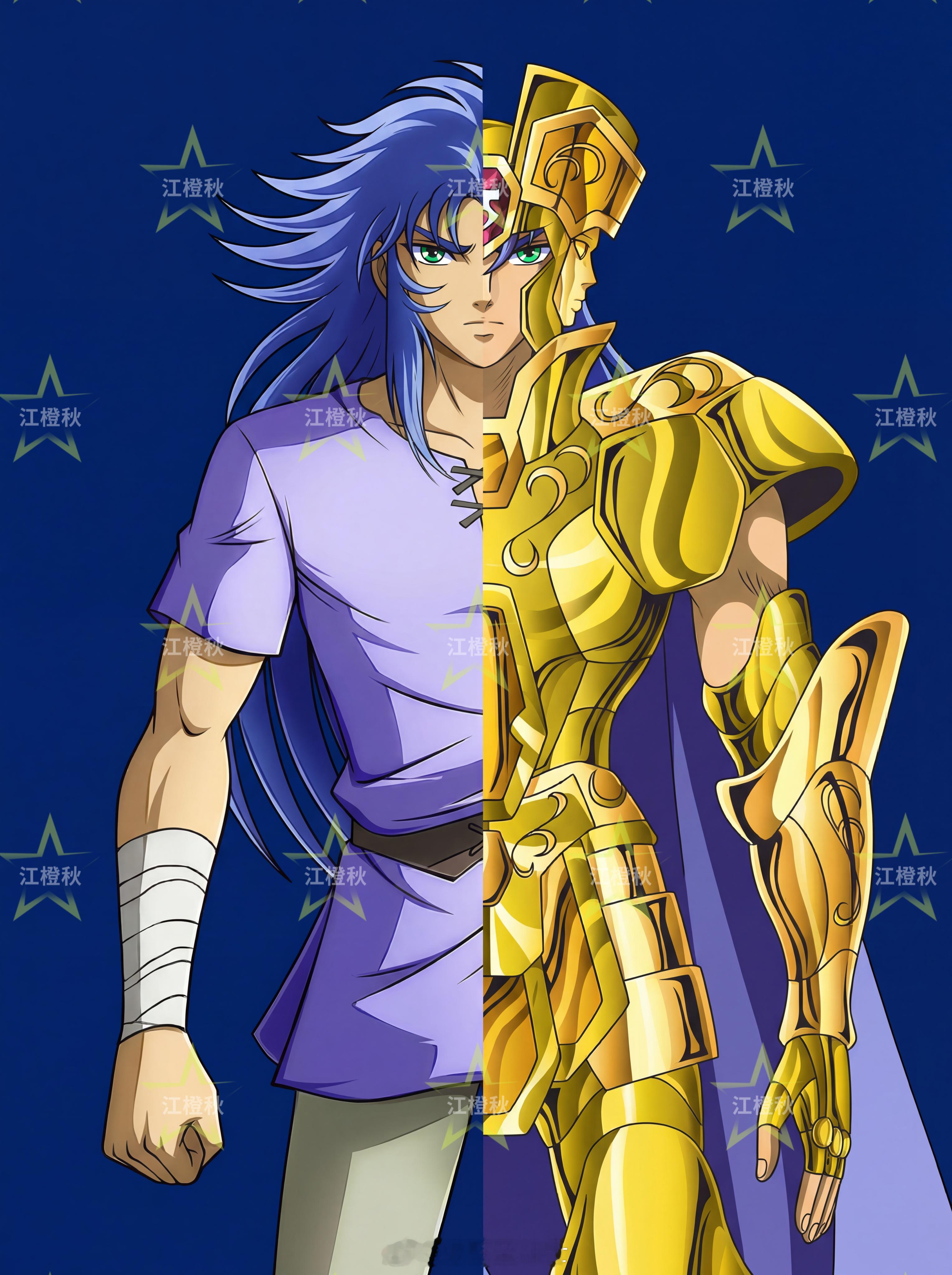 圣斗士星矢 事实证明，戴上头盔能矮个三四公分，难怪黄金们都不爱戴头盔，要知道身高
