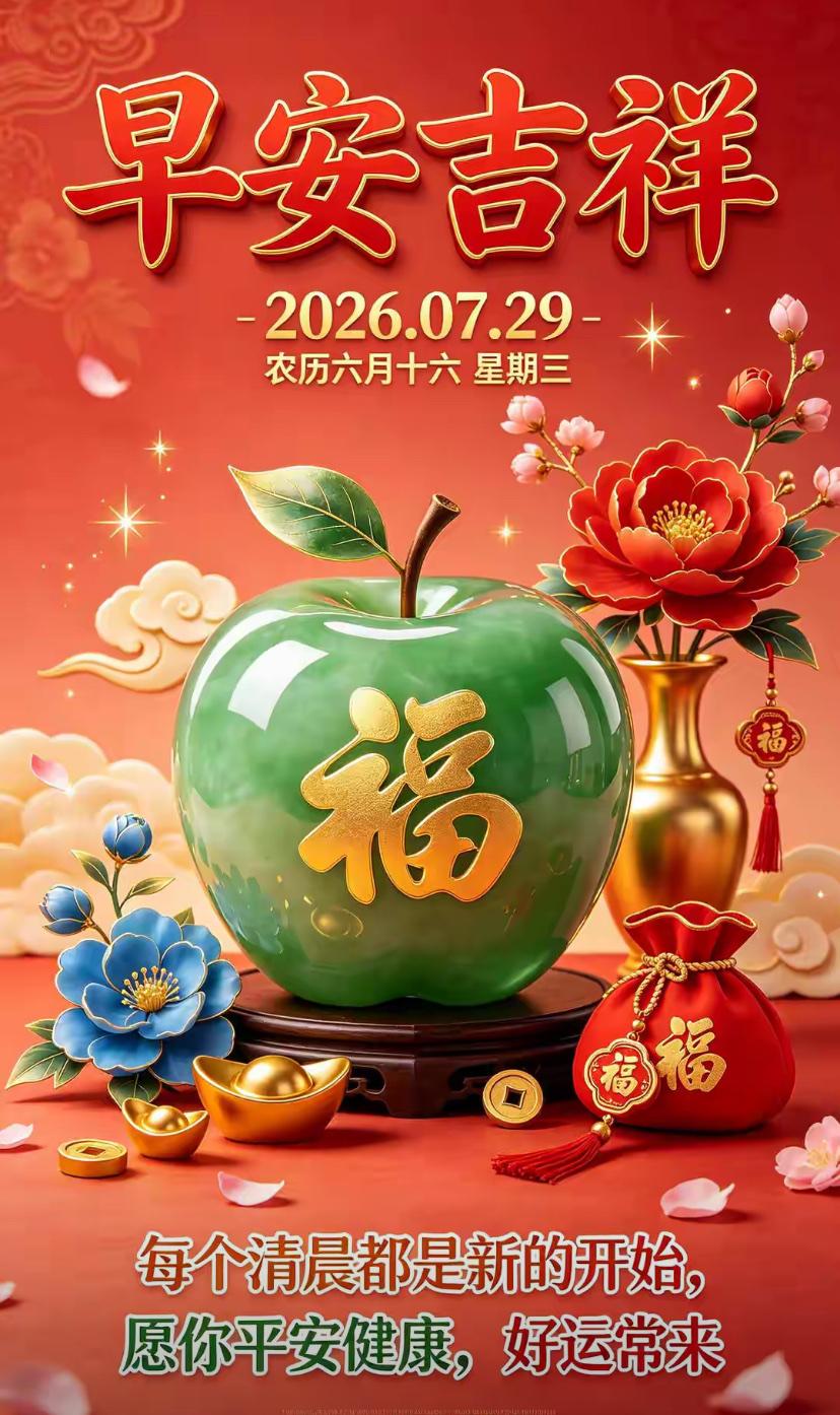 🌺2026年7月29日，人间烟火暖，盛夏觅清欢🌺


🌴☀️朝阳缓缓一普照