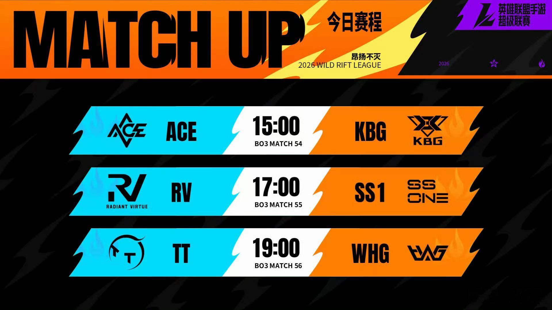 2026WRL秋季赛  常规赛W7D3【对阵&首发名单】⭐15:00  ACE 