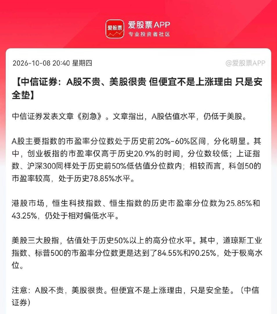 利好！中信证券喊大家“别急”…              就在刚刚，中信证券重磅