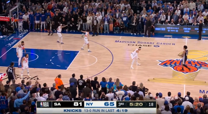 30分算个屁？NBA马刺vs尼克斯