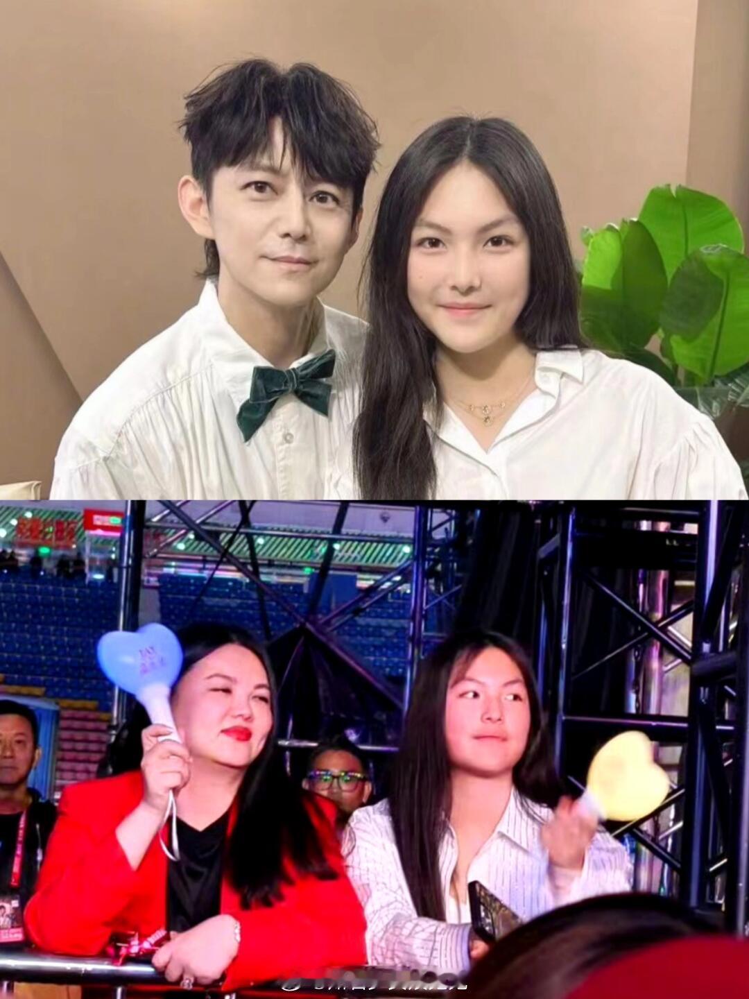 该说不说❗王诗龄就是天生享福的啊😭万万没想到，李湘带着王诗龄一起去看歌手了，前