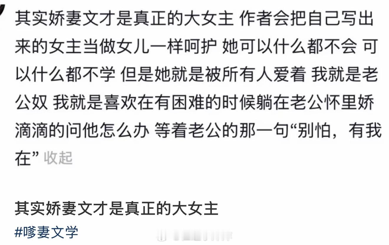 《娇妻文才是真正的大女主》