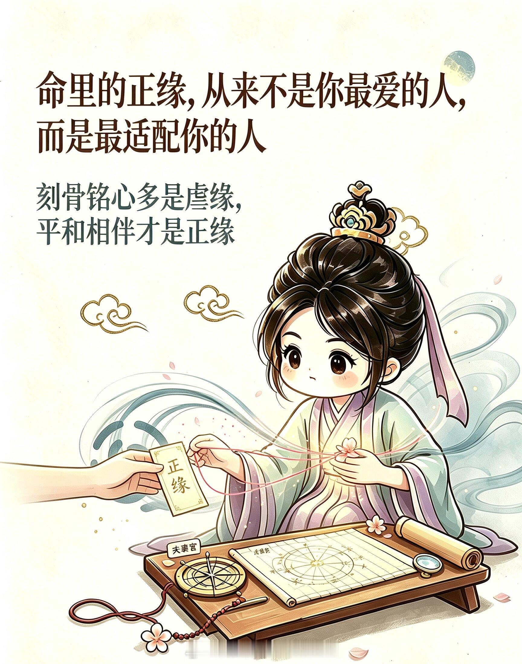 【命里的正缘，从来不是你最爱的人，而是最适配你的人】很多事主一辈子栽在感情里的执