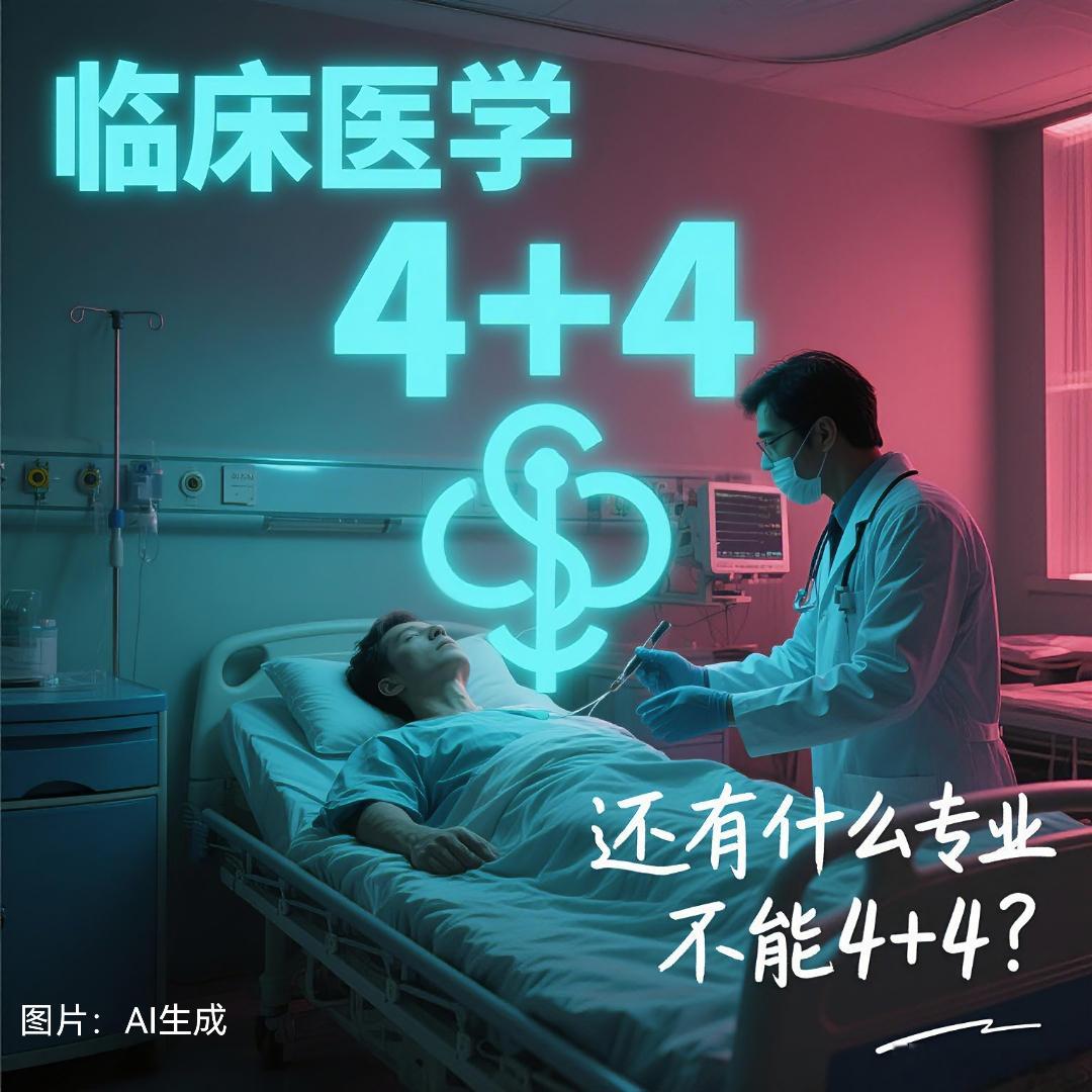 董小姐塌了4加4怎么办协和4+4的本质是0+4，建议5年制临床本科直接授予博士学