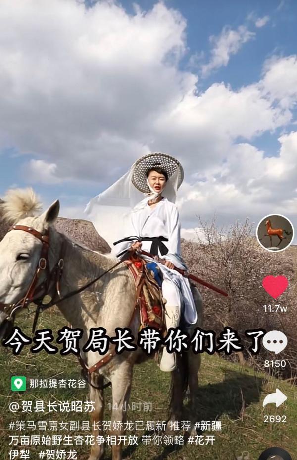 贺娇龙离世后悼念不断：花店称民众自发送花，追忆“雪原策马”网红官员