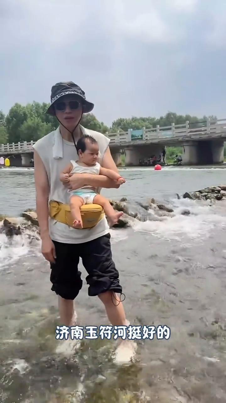 济南玉符河挺好的，带着孩子来露营。