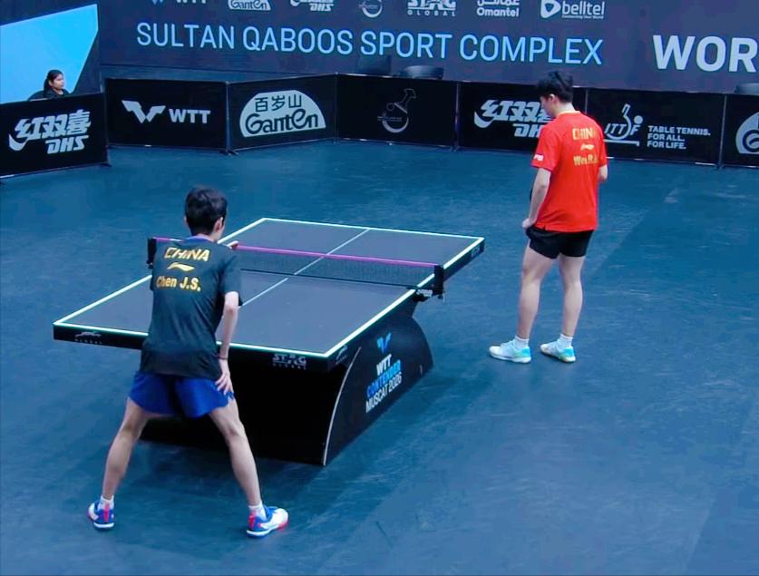 恭喜温瑞博！3:0战胜了陈俊松。
小温有冠军相了。

西亚三站，温瑞博打的太好了