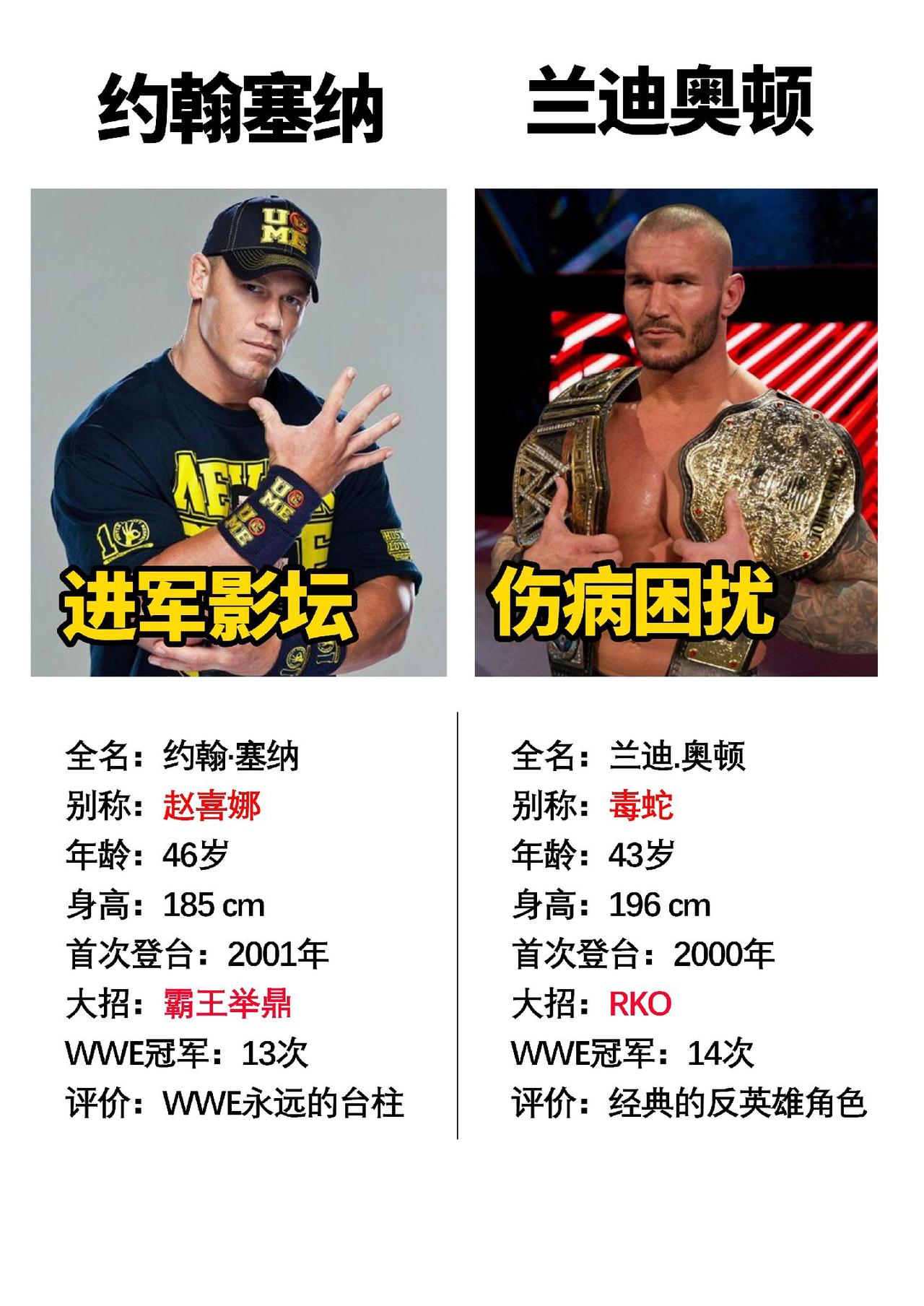 wwe的两个经典角色，兰迪的反派确实很经典 #wwe